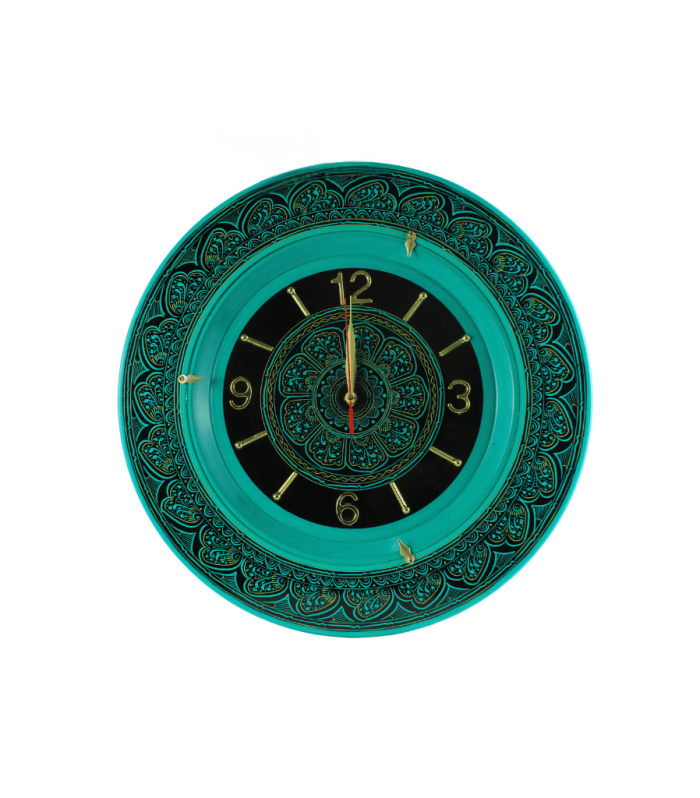 Woodora Decor Wooden Naqshi Wall Clock