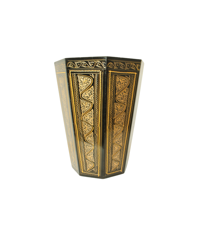 Woodora Decor Naqshi Trash Basket