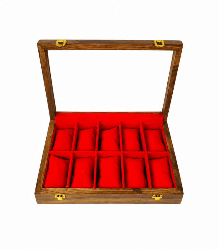 Woodora Decor Wooden 10-Watches Box