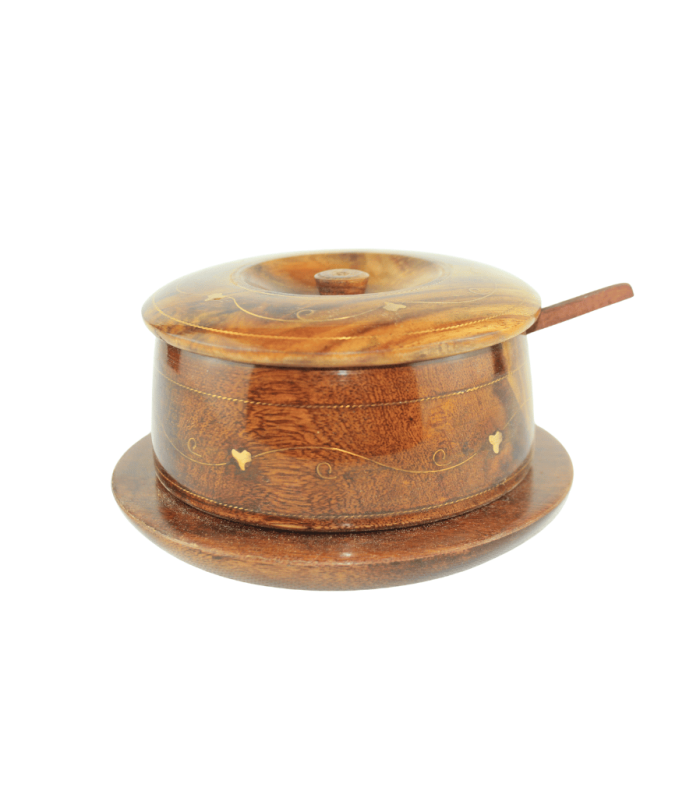 Woodora Decor Wooden Sugar Pot